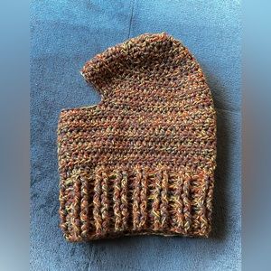 Handmade balaclava with custom color combination.